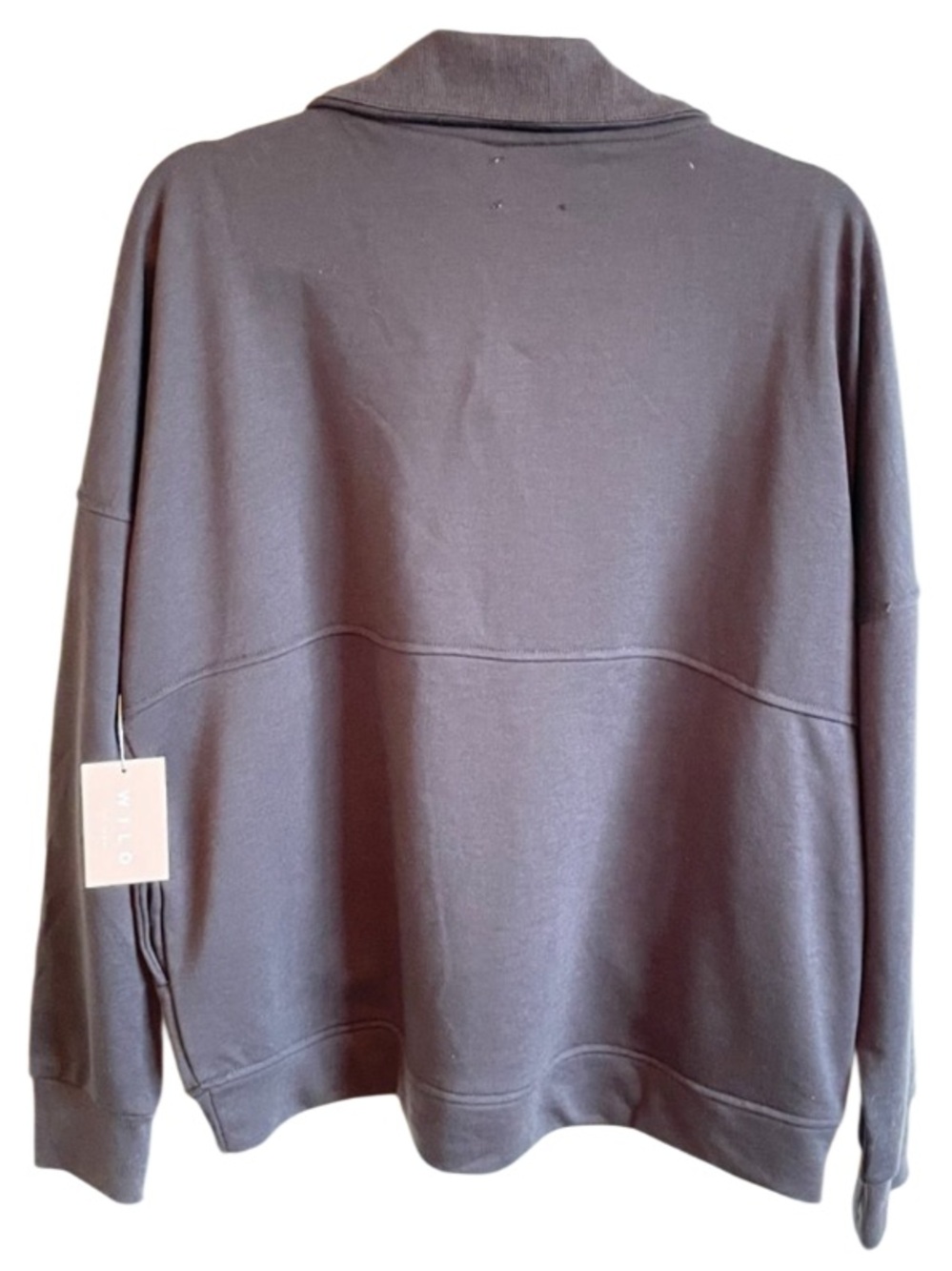 New! WILO the Label Bella 1/2 Zip Top in Vintage Black - Picture 3 of 12